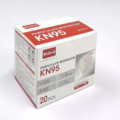 Earloops Embossing KN95 Respirator Mask With 95% Filtration Efficiency