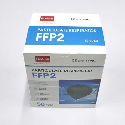 Nonwoven FFP2 Dust Masks , EN149 FFP2 Mask , Earloops Face Mask With Nonwoven Fabric And Water Electret Meltblown Fabric
