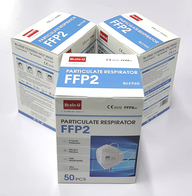 Buda-U 5 Layers FFP2 Particulate Respirator Mask Closely Fit To The Face