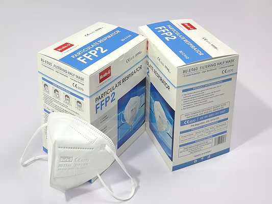 BU-E960 Adult FFP2 NR Folding Half Face Mask For Covid With CE And FDA Registered