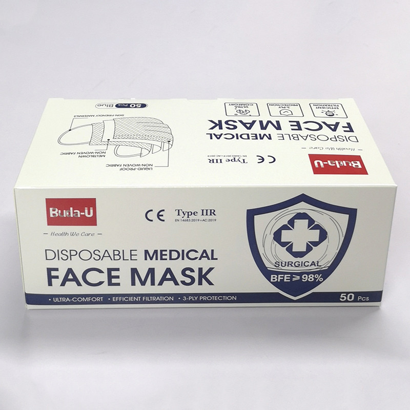 3PLY Disposable Surgical Face Mask EN14683 BFE 98% Eua Approved
