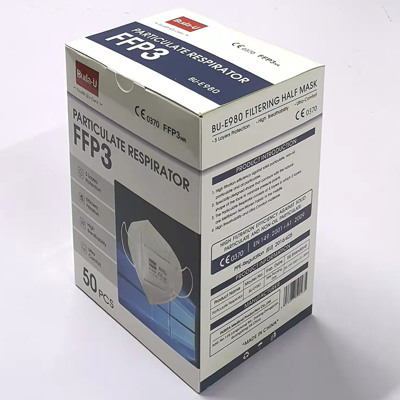 Personal Protection Equipment FFP3 Face Mask CE 0370 , FFP3 Disposable Respirator Mask , In China White List
