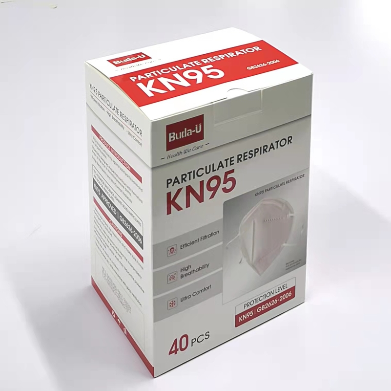 Nonwoven KN95 Earloop Face Mask Particulate Respirator , CE &amp; FDA KN95 Protective Mask With EUA Authorized